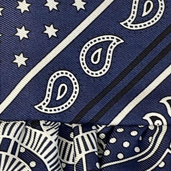 Auth HERMES Twilly H852978S 01 Marine Fonce (Navy) Black White - Scarf - Picture 7 of 7